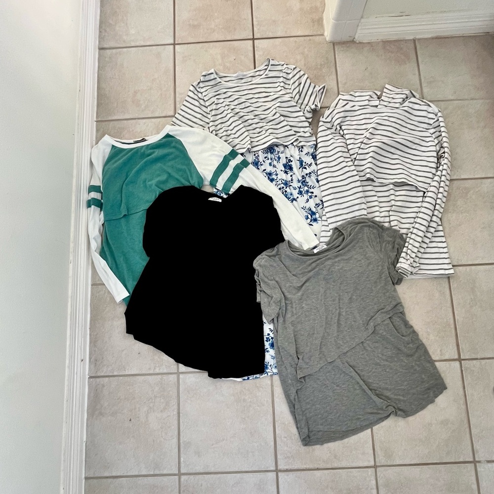 Bundle! Nursing friendly tops and dress.